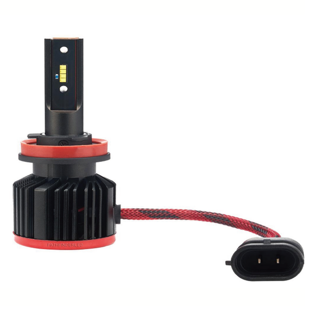 H11 FAN HEATSINK HEADLIGHT HIGH PERFORMANCE TRI-LED BULB