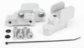 HANDLEBAR RISERS SILVER BMW