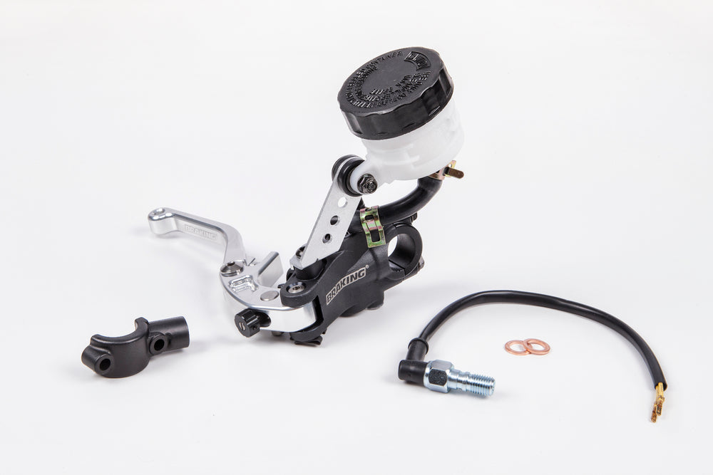 BRAKE MASTER CYLINDER 19MM LEVER SILVER