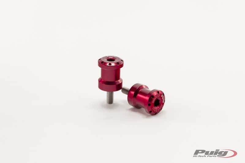 SWINGARM SPOOLS HI-TECH 6MM RED 2/PK