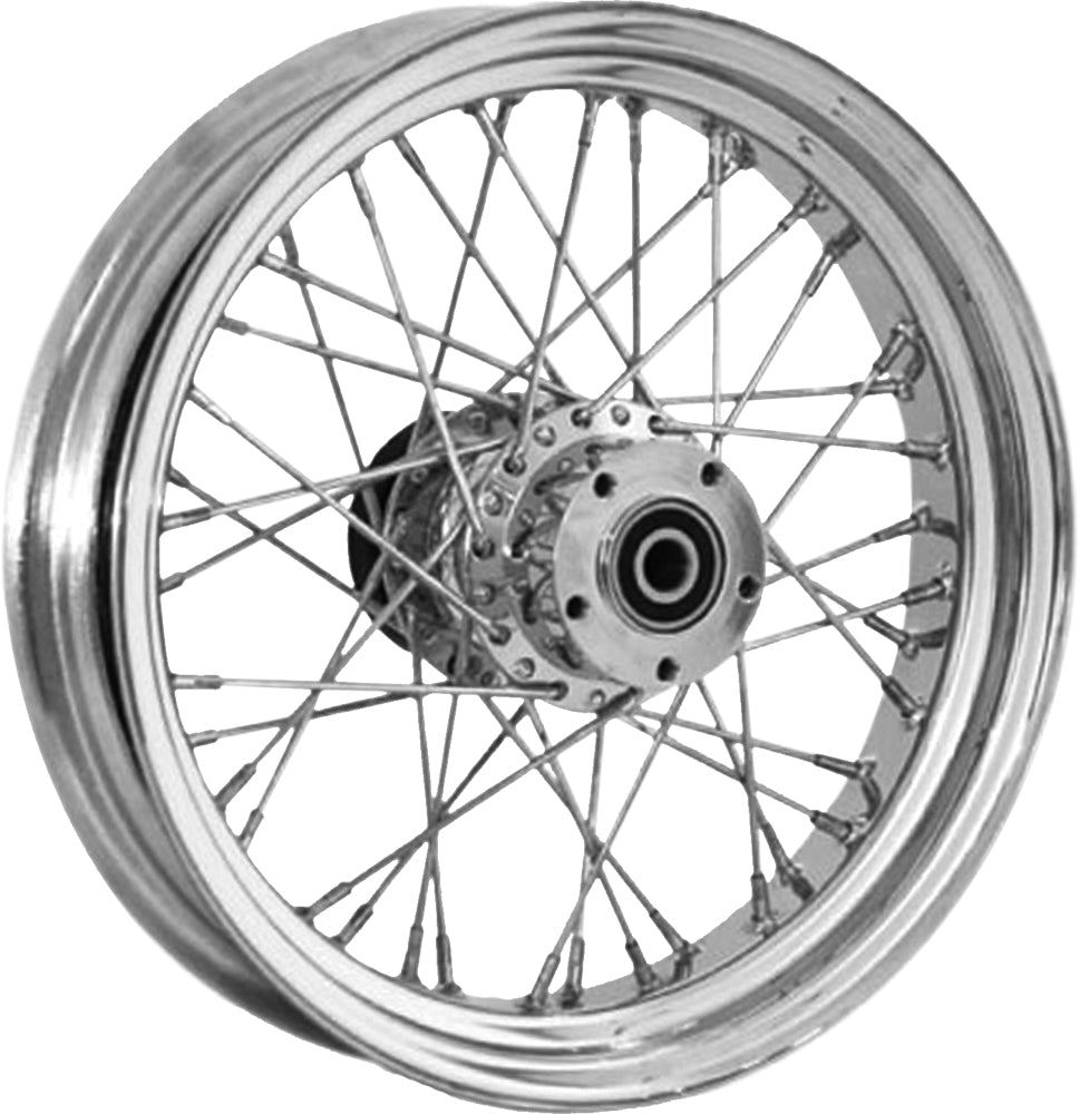 RR 40-SPK CHROME 16X3.5 BT/XL-HUB 3/4" AXL 00 LTR