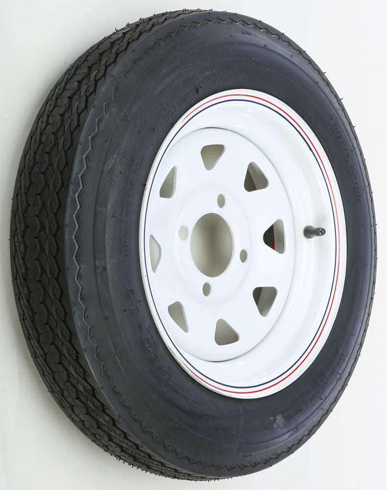 TRAILER TIRE AND WHEEL ASSEMBLY WHITE