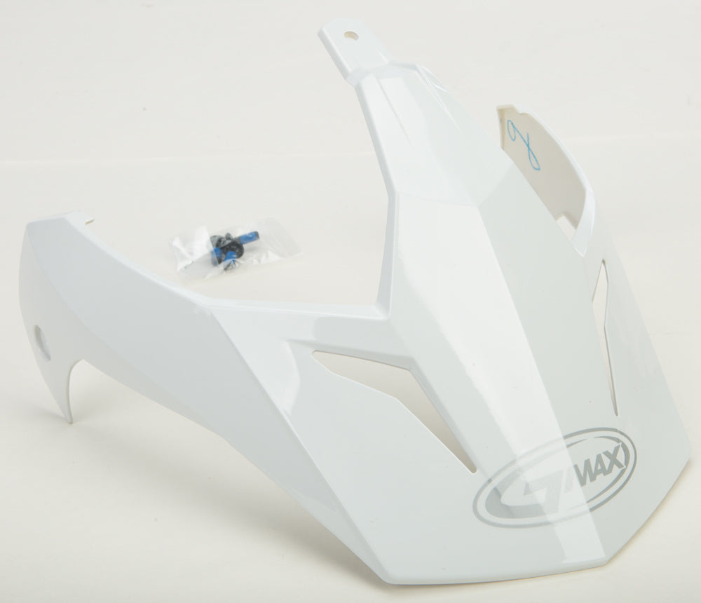 VISOR W/SCREWS WHITE GM-11