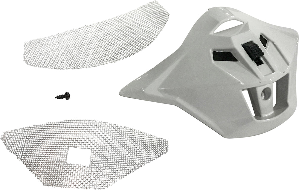 MOUTH VENT WHITE W/SCREWS/SCREEN GM-11