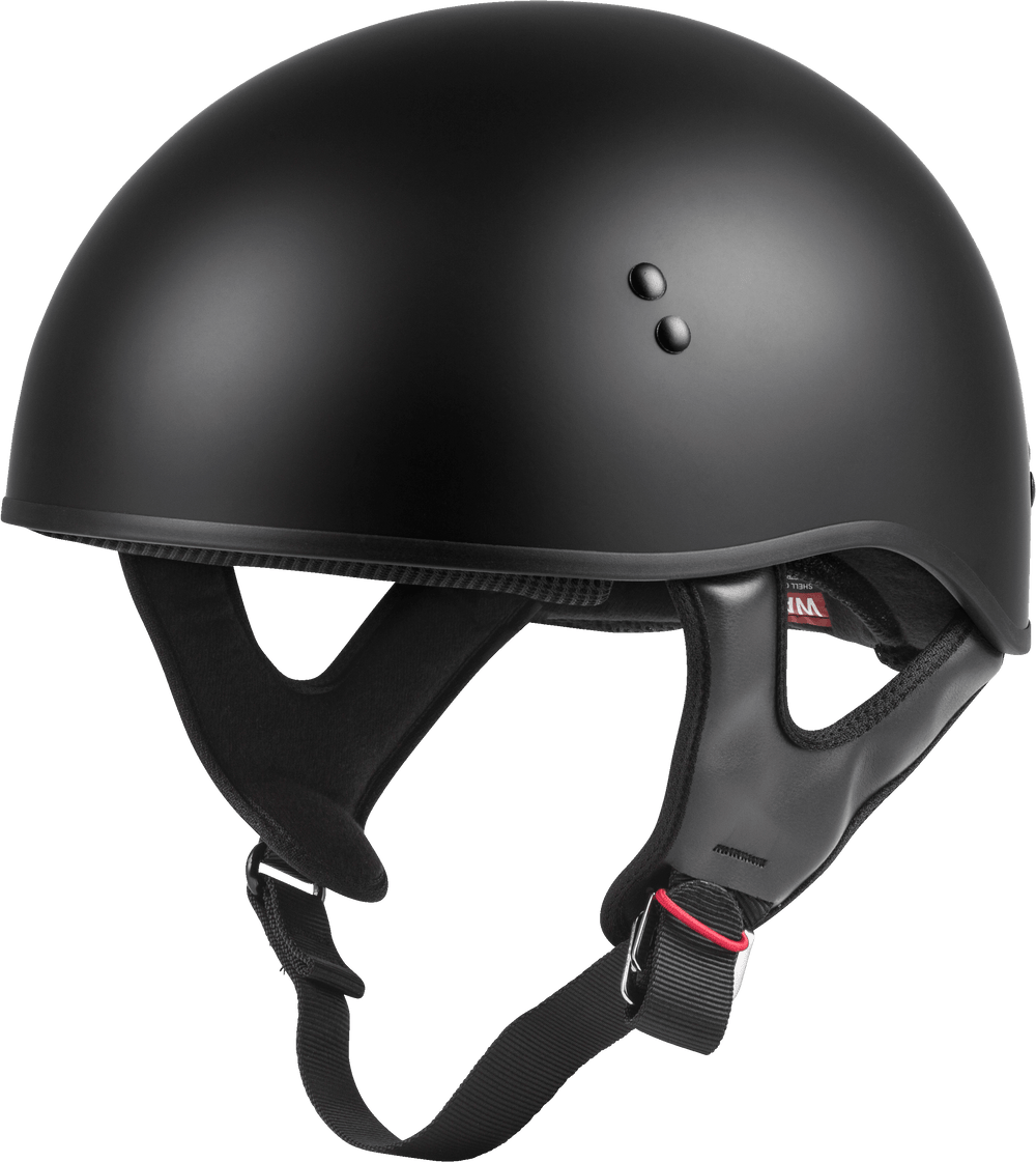 HH-45 HALF HELMET NAKED MATTE BLACK SM