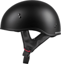 HH-45 HALF HELMET NAKED MATTE BLACK SM