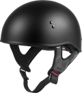 HH-45 HALF HELMET NAKED MATTE BLACK 2X