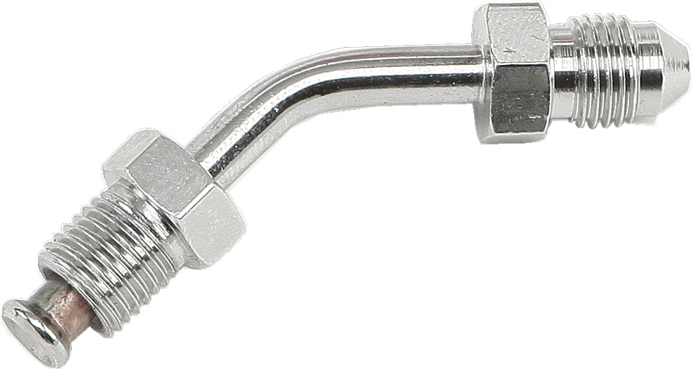 JIC TO -3 TUBE ADAPTER 45 DEGREE CHROME 3/8"