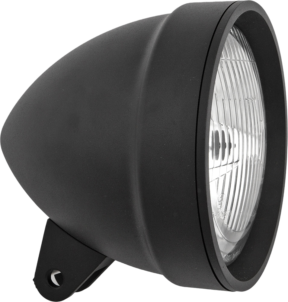 5.75" HEADLIGHT BOTTOM MOUNT BULLET TEXTURED BLACK