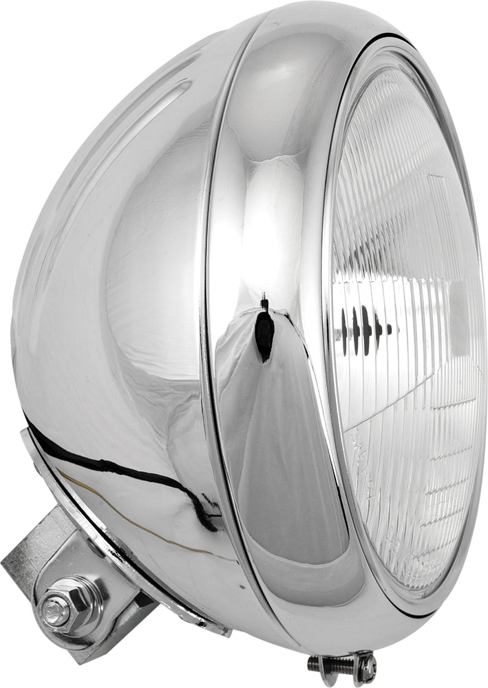 7" HEADLIGHT GROOVED 60/55W CHROME