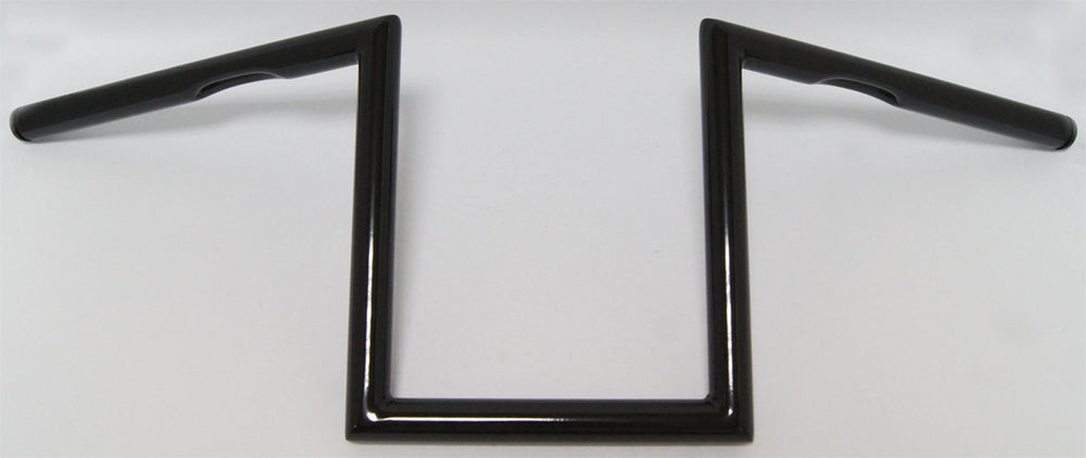 1" Z-BAR DIMPLED 10" GLOSS BLACK