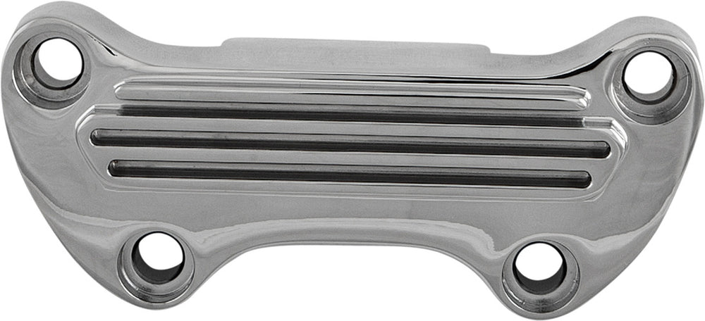H-BAR CLAMP FINNED W/ SKIRT CHROME