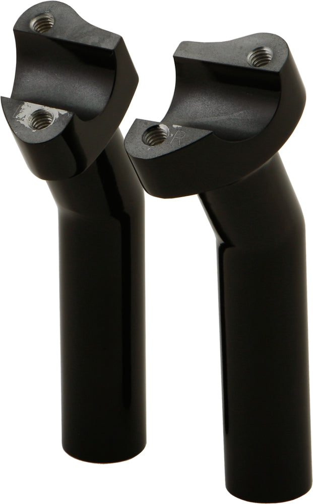H-BAR RISERS 5.5" PULLBACK BLACK