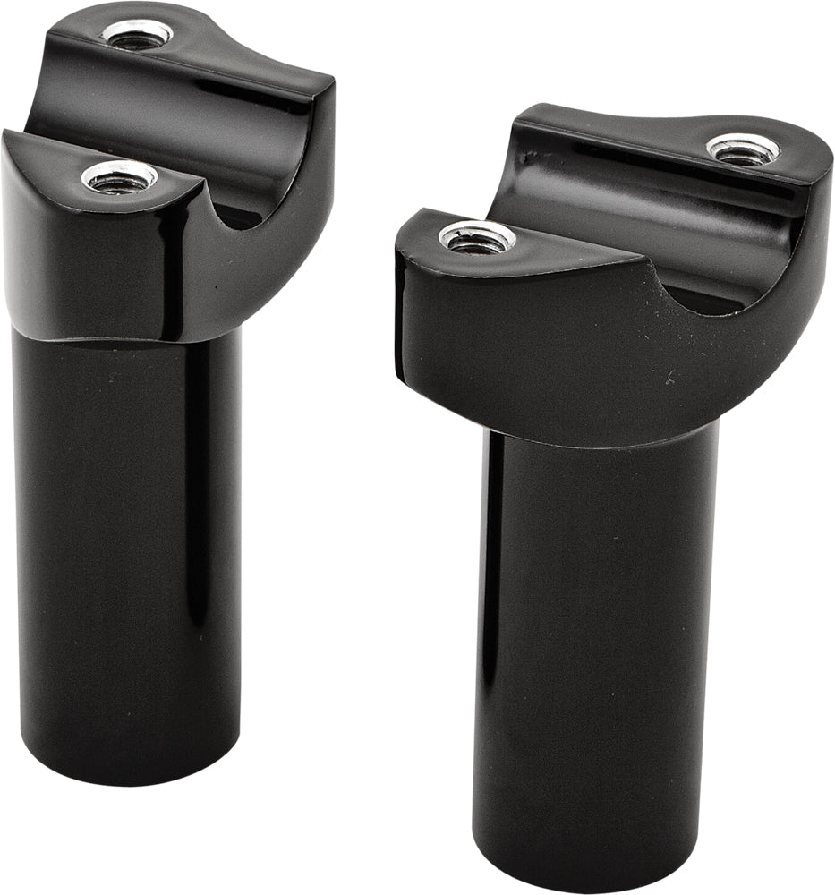 H-BAR RISERS 3.5" STRAIGHT BLACK