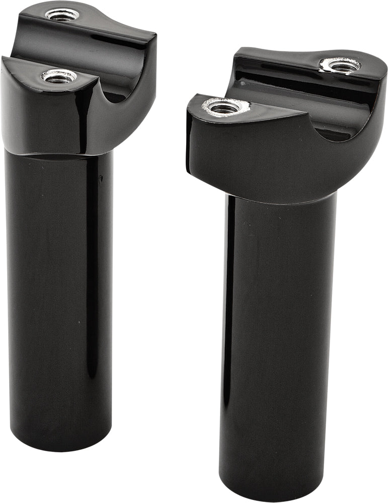 H-BAR RISERS 4.5" STRAIGHT BLACK