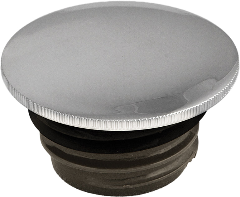 GAS CAP SCREW-IN SMOOTH VENTED CHROME `96-24