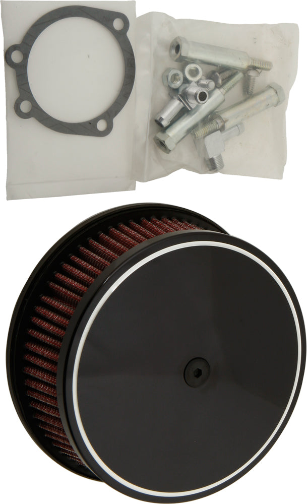 ROUND AIR CLEANER HP CLASSIC SMOOTH BLACK 5-7/8"
