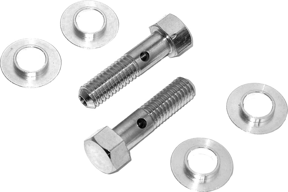 BREATHER BOLTS  CHROME PAIR TWIN CAM