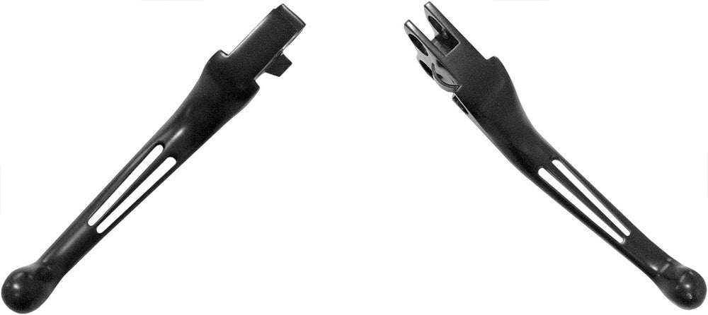 2-SLOT LEVER SET BLACK BIG TWIN 07-17
