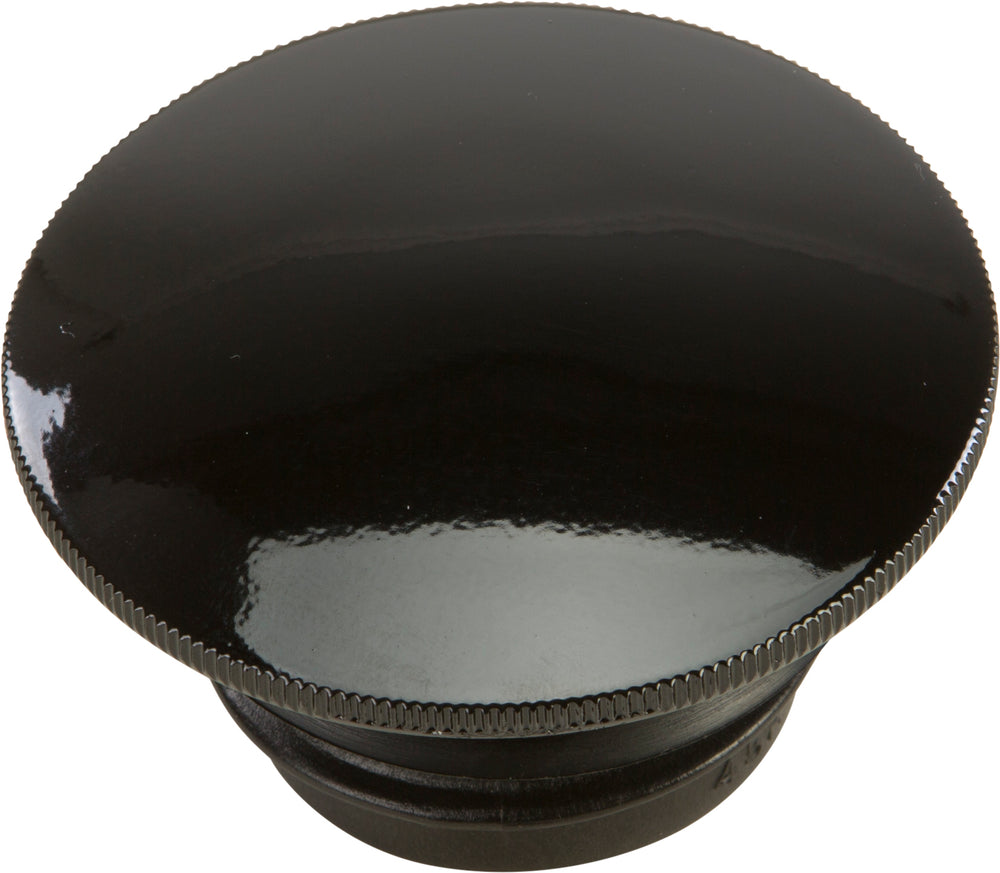 GAS CAP SCREW-IN SMOOTH VENTED GLOSS BLACK `96-25
