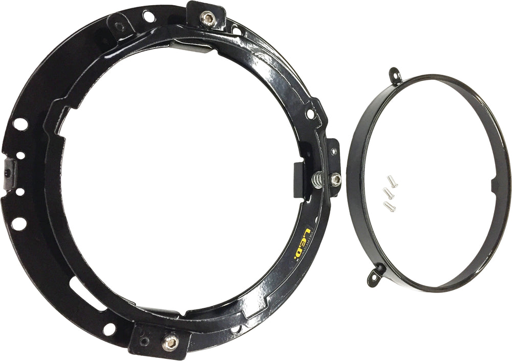 ADAPTER RING AND WIRING HARNESS MOUNTING BRACKET BLK
