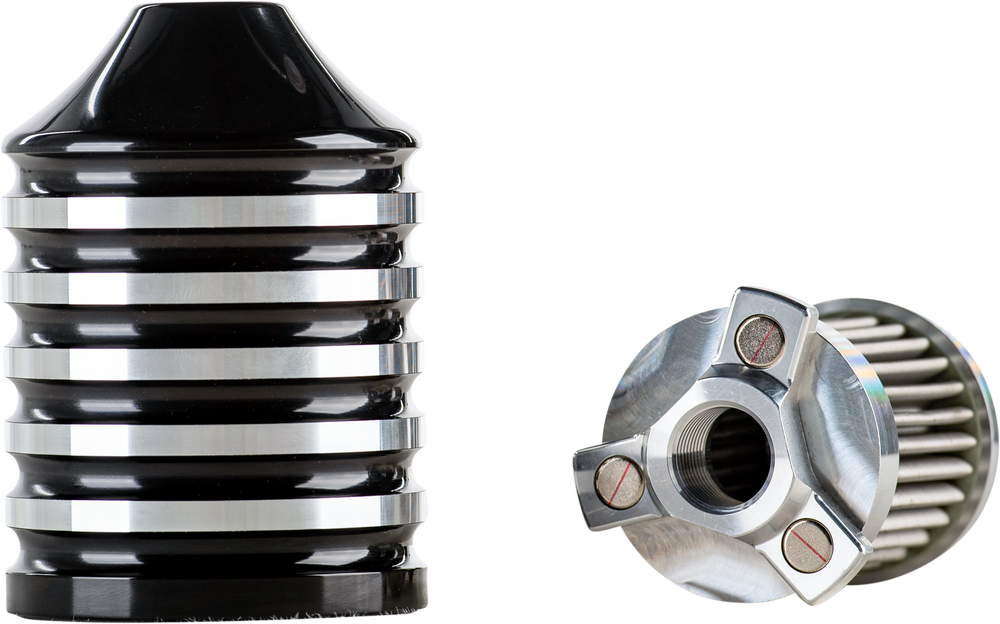 BILLET REUSABLE OIL FILTER BLACK