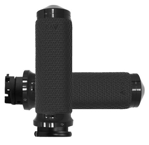 MEMORY FOAM GRIPS BLACK INDIAN SCOUT