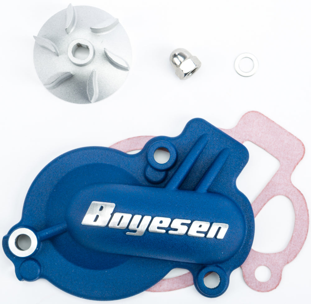 WATERPUMP COVER & IMPELLER KIT BLUE