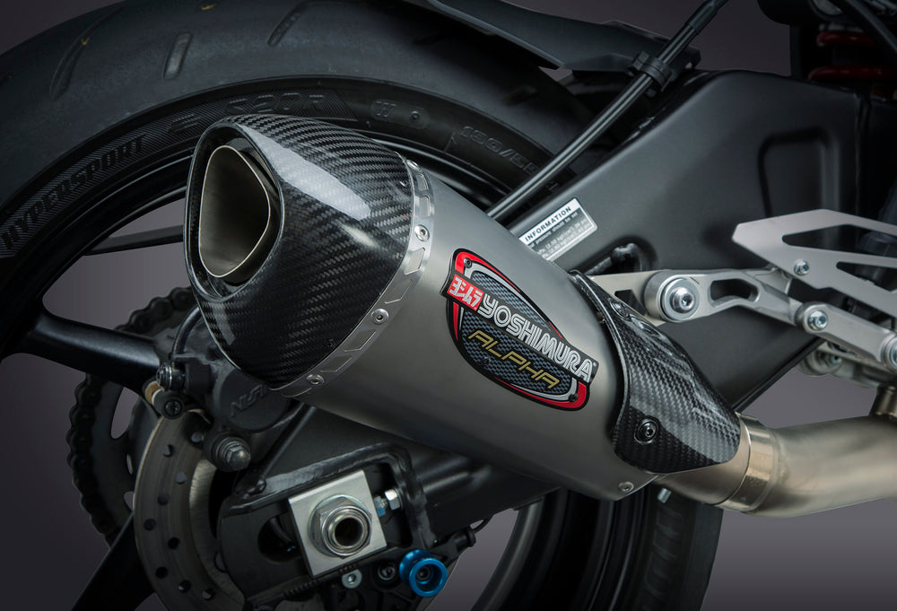 EXHAUST RACE ALPHA-T 3QTR SLIP-ON SS-SS-CF WORKS