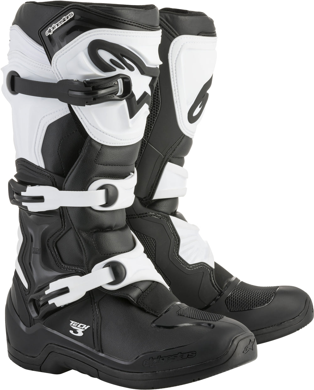 TECH 3 BOOTS BLACK/WHITE SZ 14