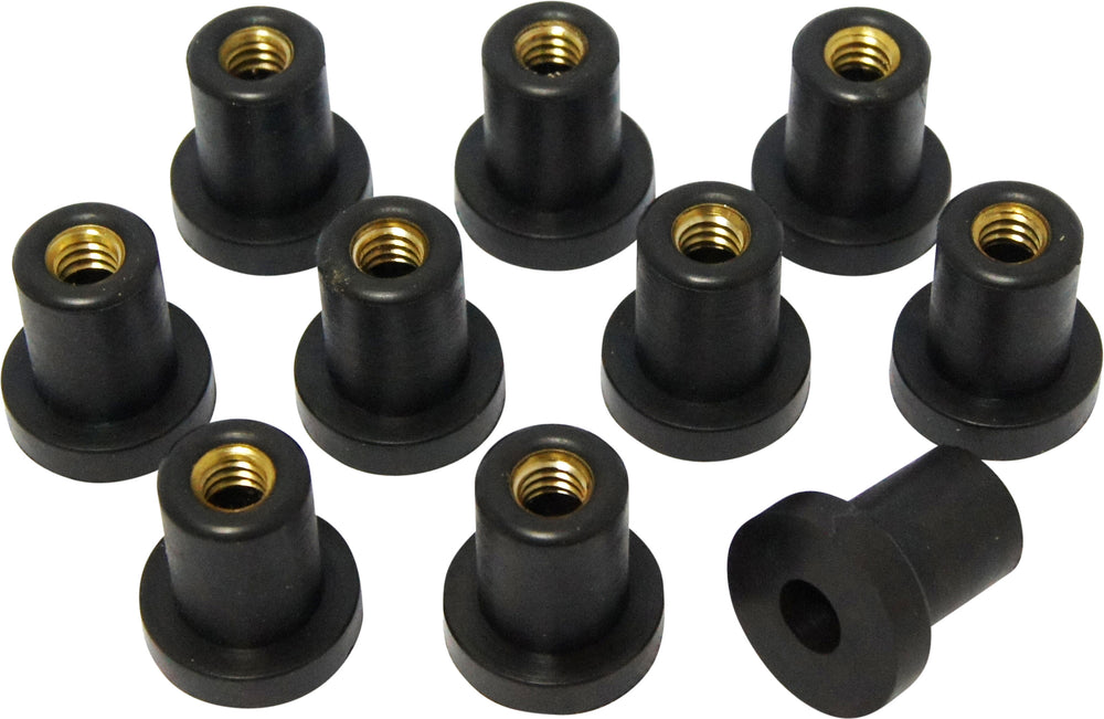 WELL NUTS 1/4-20" 10/PK