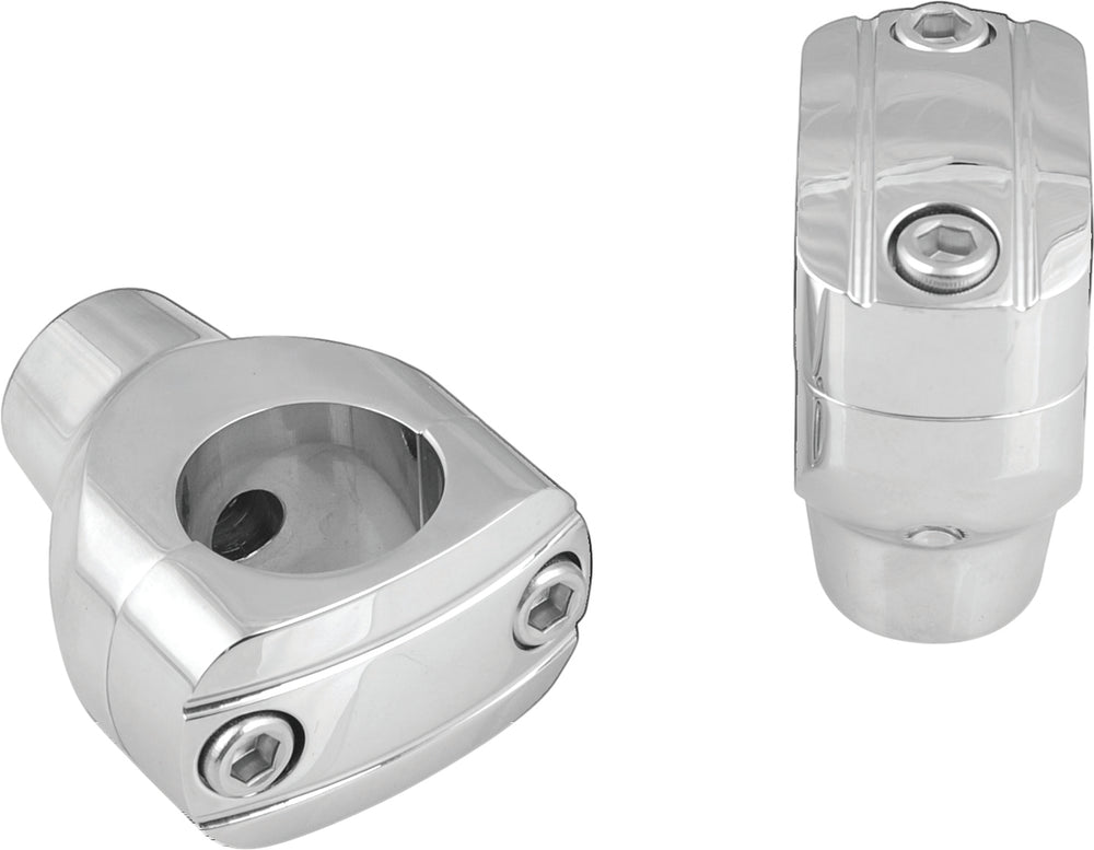 2" GROOVED CHROME RISERS