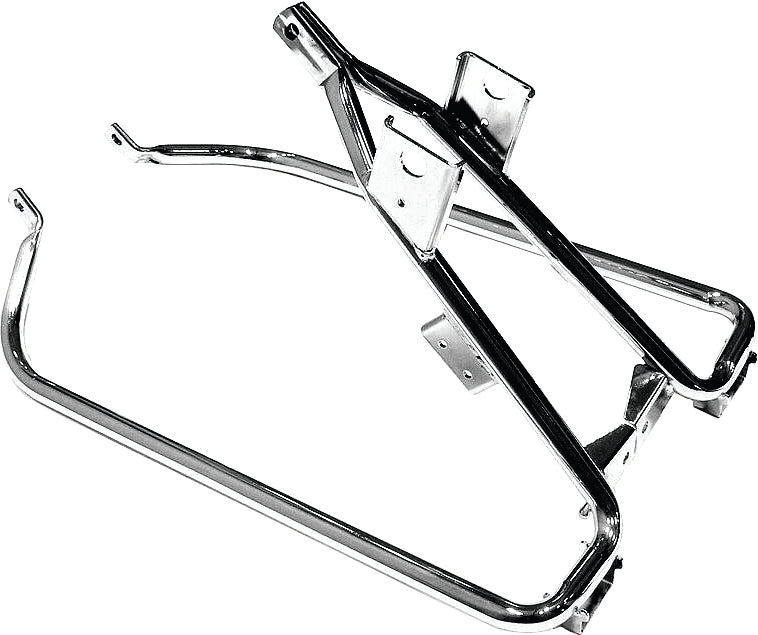 SADDLEBAG SUPPORT KIT CHROME FLT 09-13