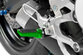 FOOTPEGS SPORT GREEN PAIR