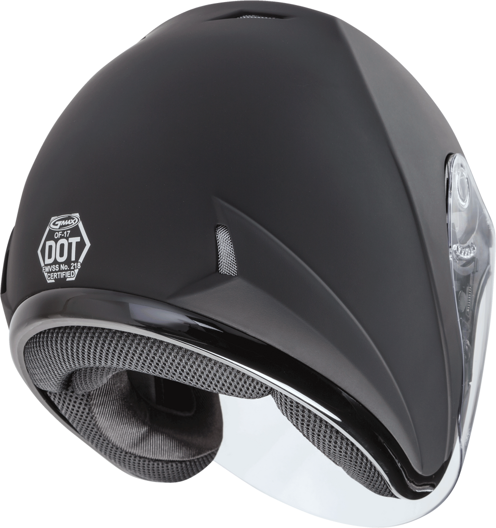 OF-17 OPEN-FACE HELMET MATTE BLACK SM