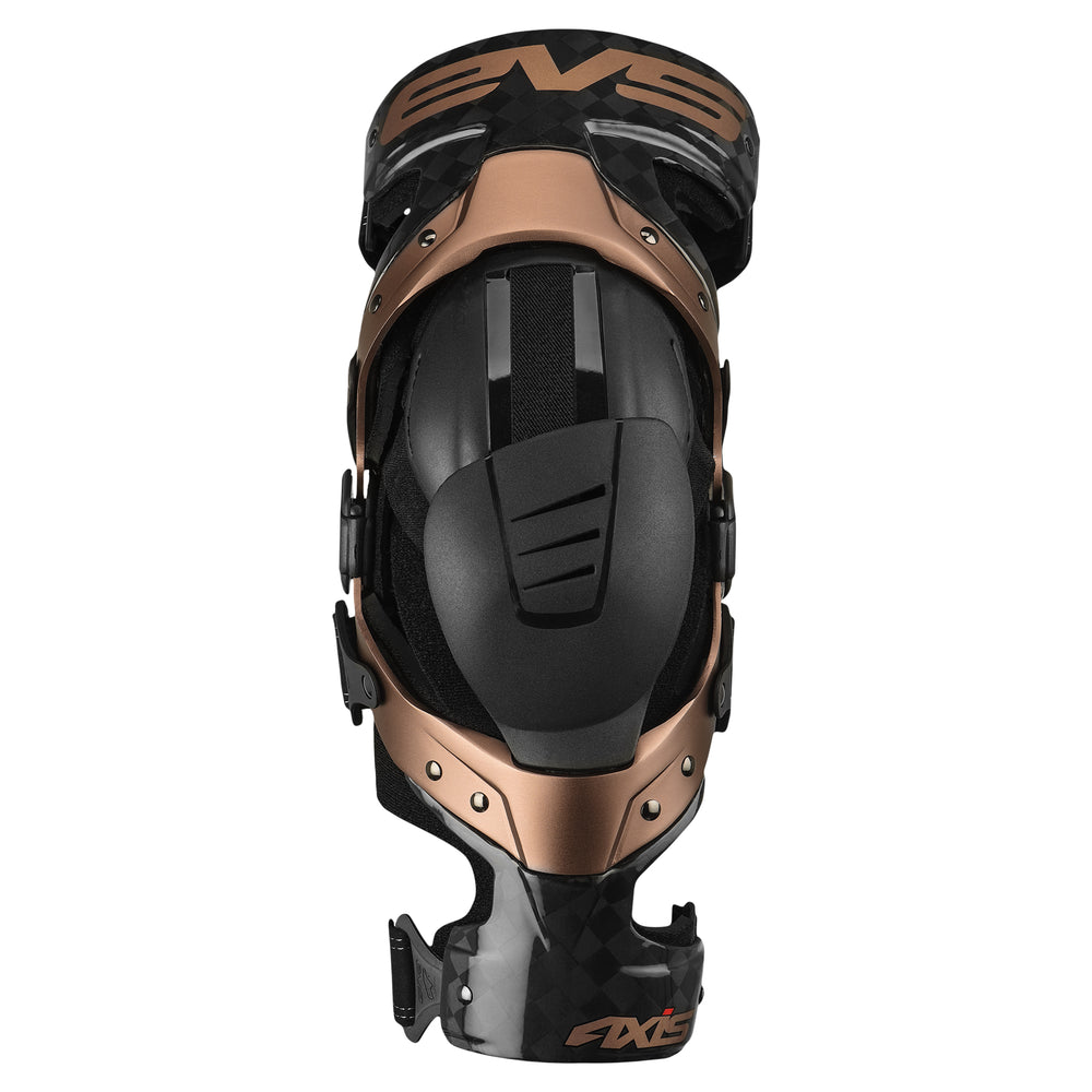 EVS Axis Pro Knee Brace Black/Copper Pair - Medium