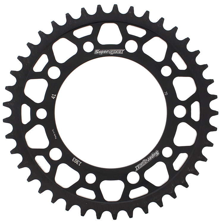 REAR SPROCKET STEEL 41T-520 BLK HON