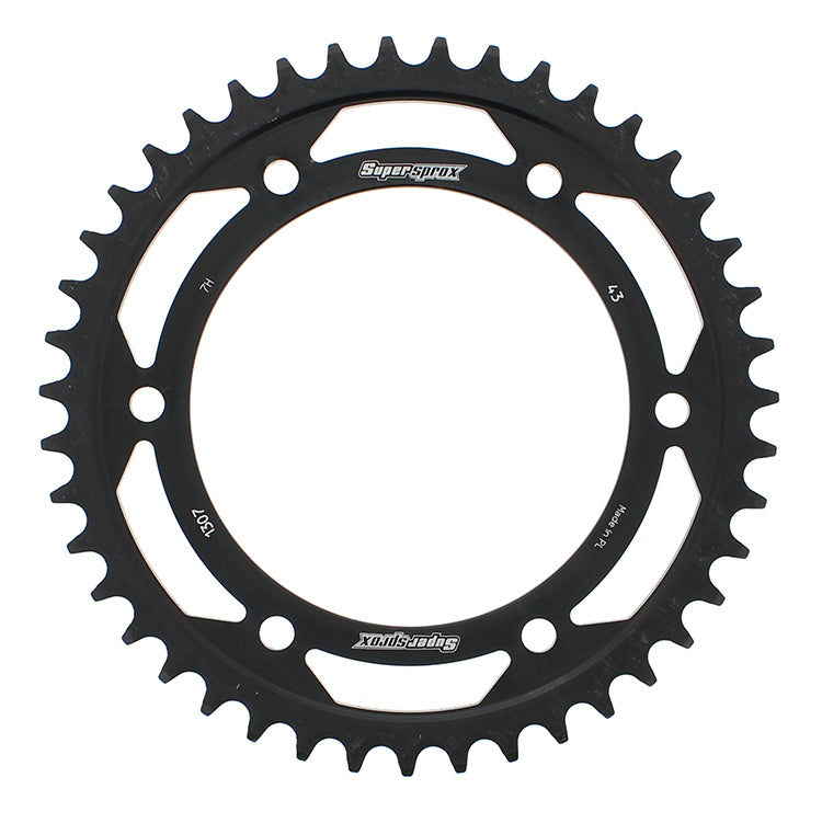 REAR SPROCKET STEEL 43T-525 BLK HON