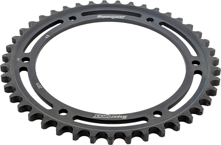 REAR SPROCKET STEEL 43T-530 BLK TRI