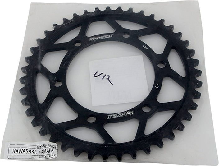 REAR SPROCKET STEEL 43T-530 BLK YAM