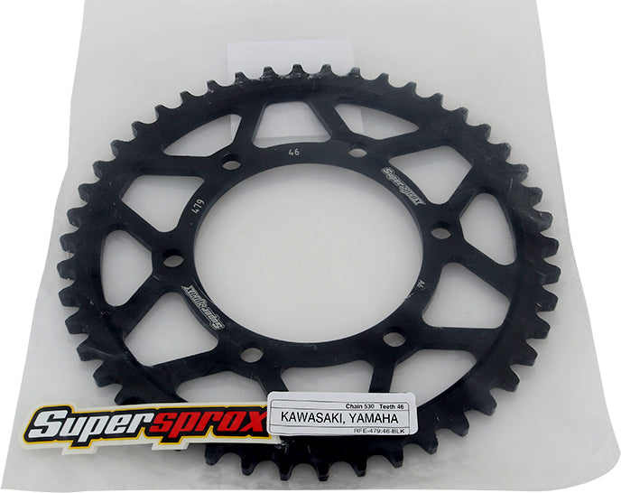REAR SPROCKET STEEL 46T-530 BLK YAM