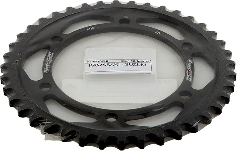 REAR SPROCKET STEEL 40T-530 BLK KAW/SUZ