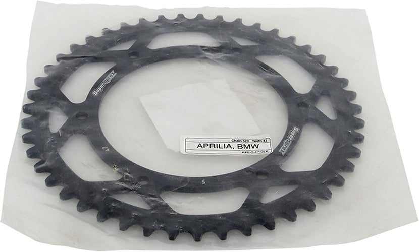 REAR SPROCKET STEEL 47T-520 BLK APR/BMW