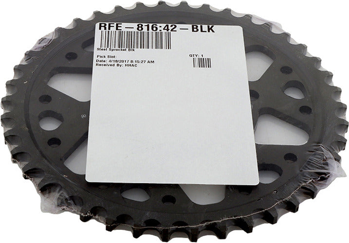 REAR SPROCKET STEEL 42T-530 BLK SUZ