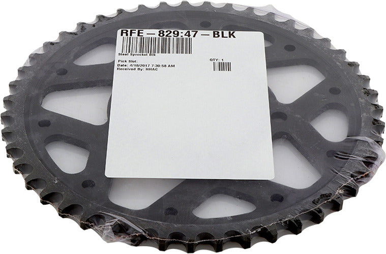 REAR SPROCKET STEEL 47T-530 BLK SUZ