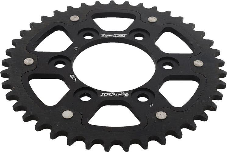 REAR STEALTH SPROCKET ALU/STL 41T-525 BLK KAW