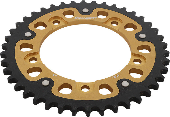 REAR STEALTH SPROCKET ALU/STL 42T-530 GLD SUZ