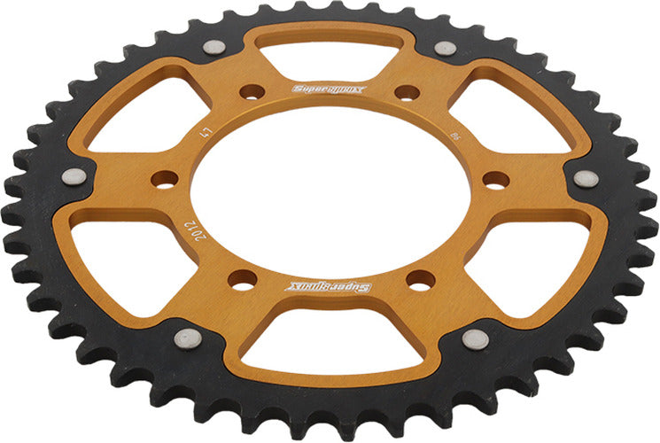 REAR STEALTH SPROCKET ALU/STL 47T-525 GLD TRI
