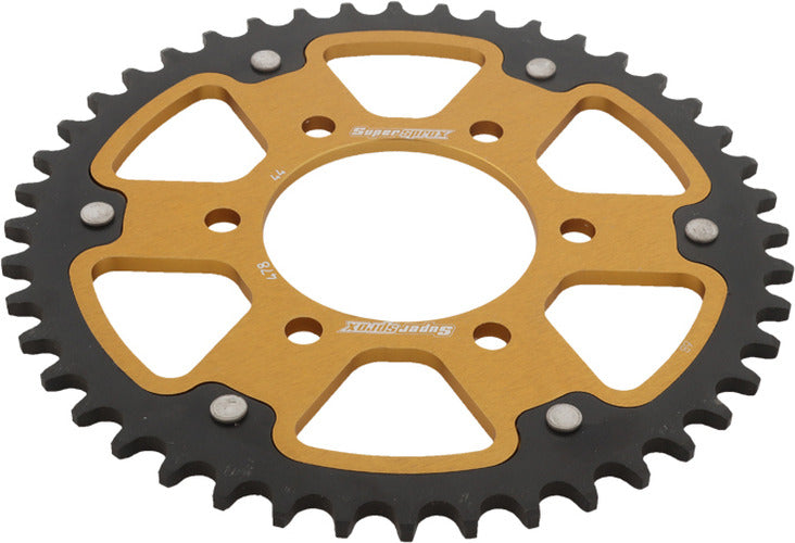 REAR STEALTH SPROCKET ALU/STL 44T-520 GLD KAW/POL