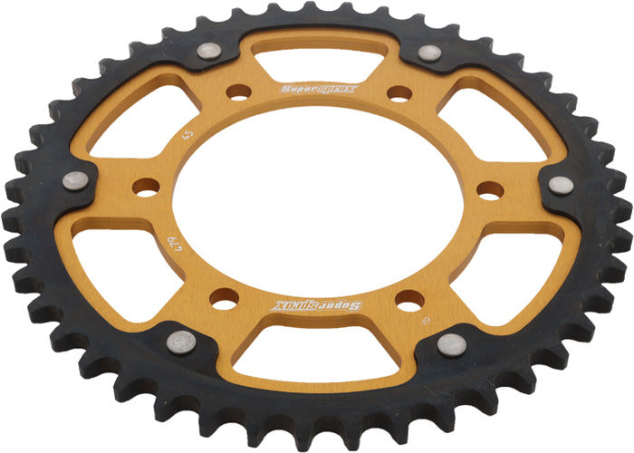 REAR STEALTH SPROCKET ALU/STL 45T-530 GLD YAM